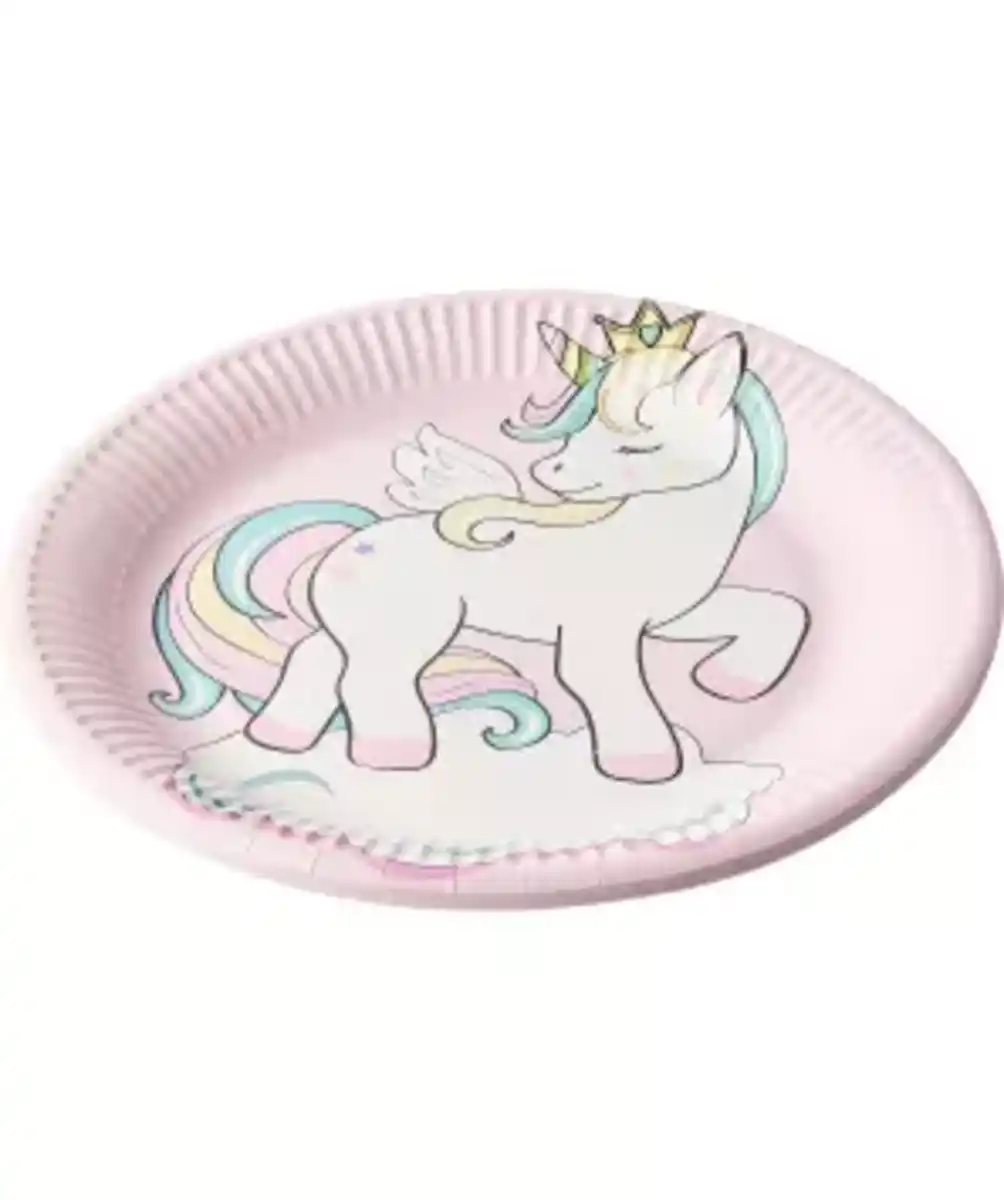 Bild 1 von Pappteller mit süßem Motiv, rosa