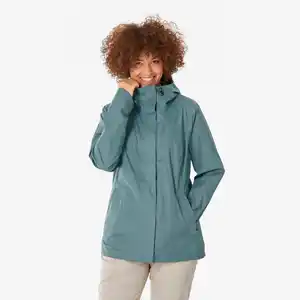 QUECHUA Wanderjacke Damen wasserdicht - NH500 blau