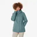 Bild 1 von QUECHUA Wanderjacke Damen wasserdicht - NH500 blau