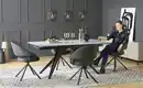 Bild 2 von Primo Glastisch ausziehbar Dalton ¦ grau ¦ Maße (cm): B: 90 H: 75,5 Tische > Esstische - Möbel Kraft