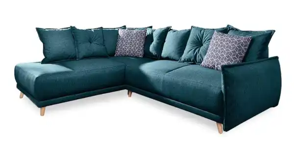 Bild 1 von Eckschlafsofa in Türkis ´LAZY LUKKA´, Petrol