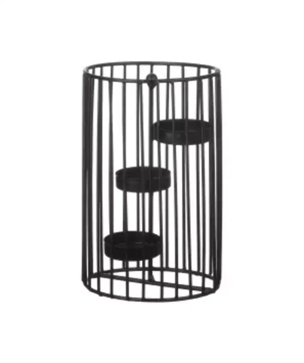 Bild 1 von Teelichthalter aus Metall, schwarz