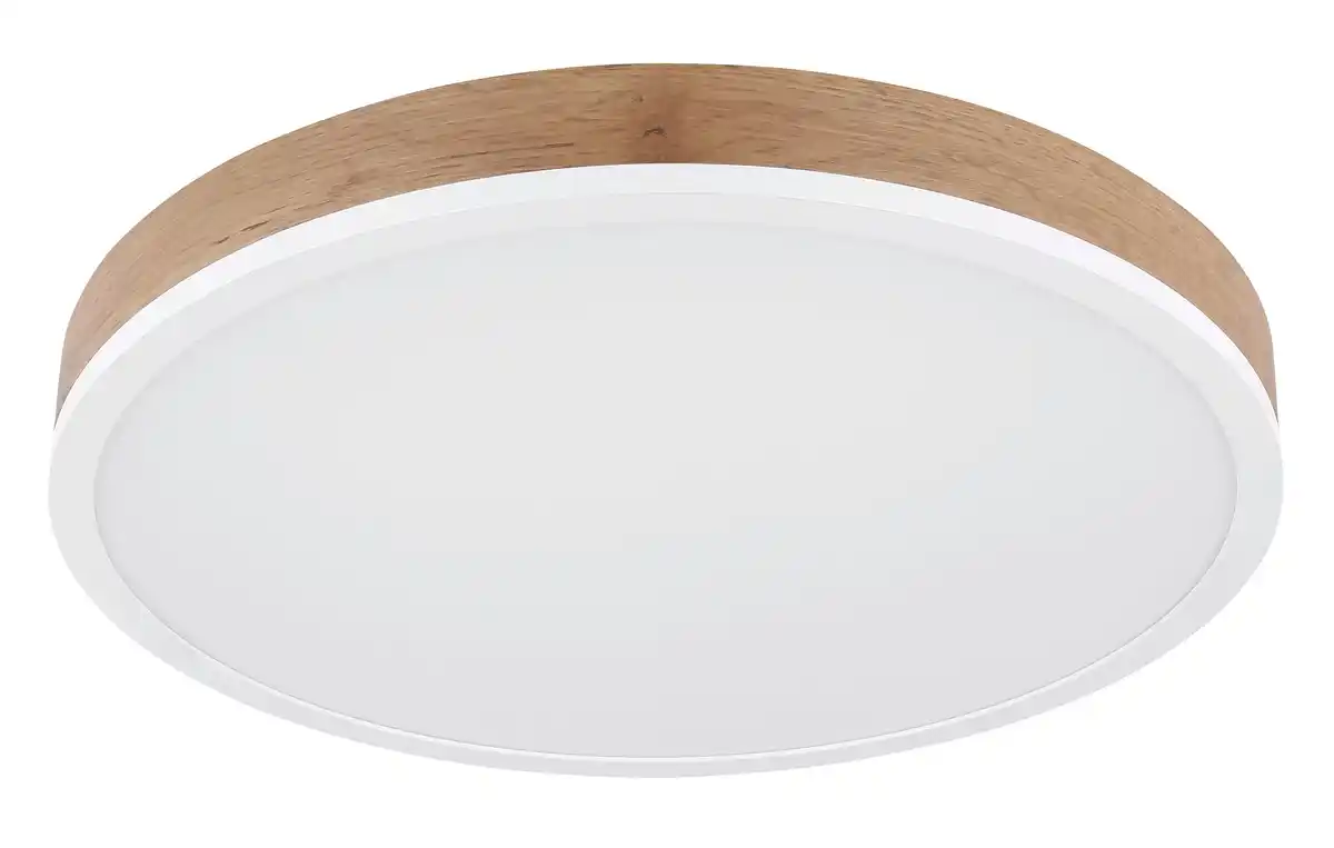 Bild 1 von LED-Deckenleuchte Doro Dunkelbraun/Weiß max. 24 Watt Deckenlampe, Opal, Weiß, Dunkelbraun