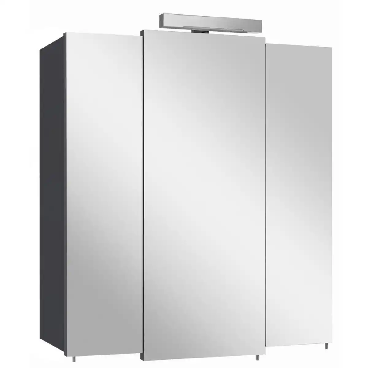 Bild 1 von Carryhome Spiegelschrank, Anthrazit, Holzwerkstoff, 6 Fächer, 68x77x20 cm, Made in Germany, Badezimmer, Badezimmerspiegel, Spiegelschränke