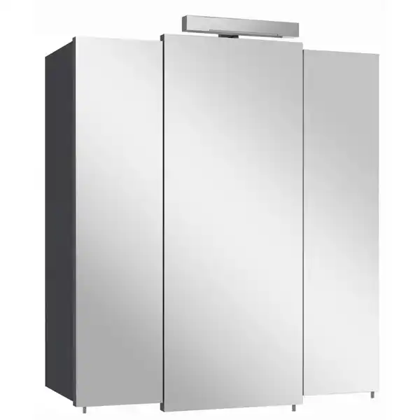 Bild 1 von Carryhome Spiegelschrank, Anthrazit, Holzwerkstoff, 6 Fächer, 68x77x20 cm, Made in Germany, Badezimmer, Badezimmerspiegel, Spiegelschränke