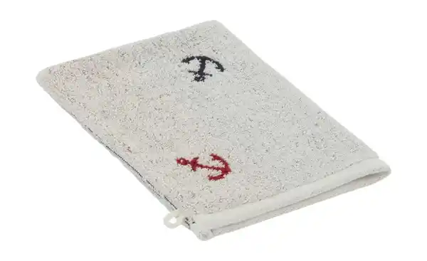 Bild 3 von como Waschhandschuh  Anker ¦ weiß ¦ Maße (cm): B: 16 Heimtextilien > Badtextilien und Zubehör > Handtücher - Möbel Kraft