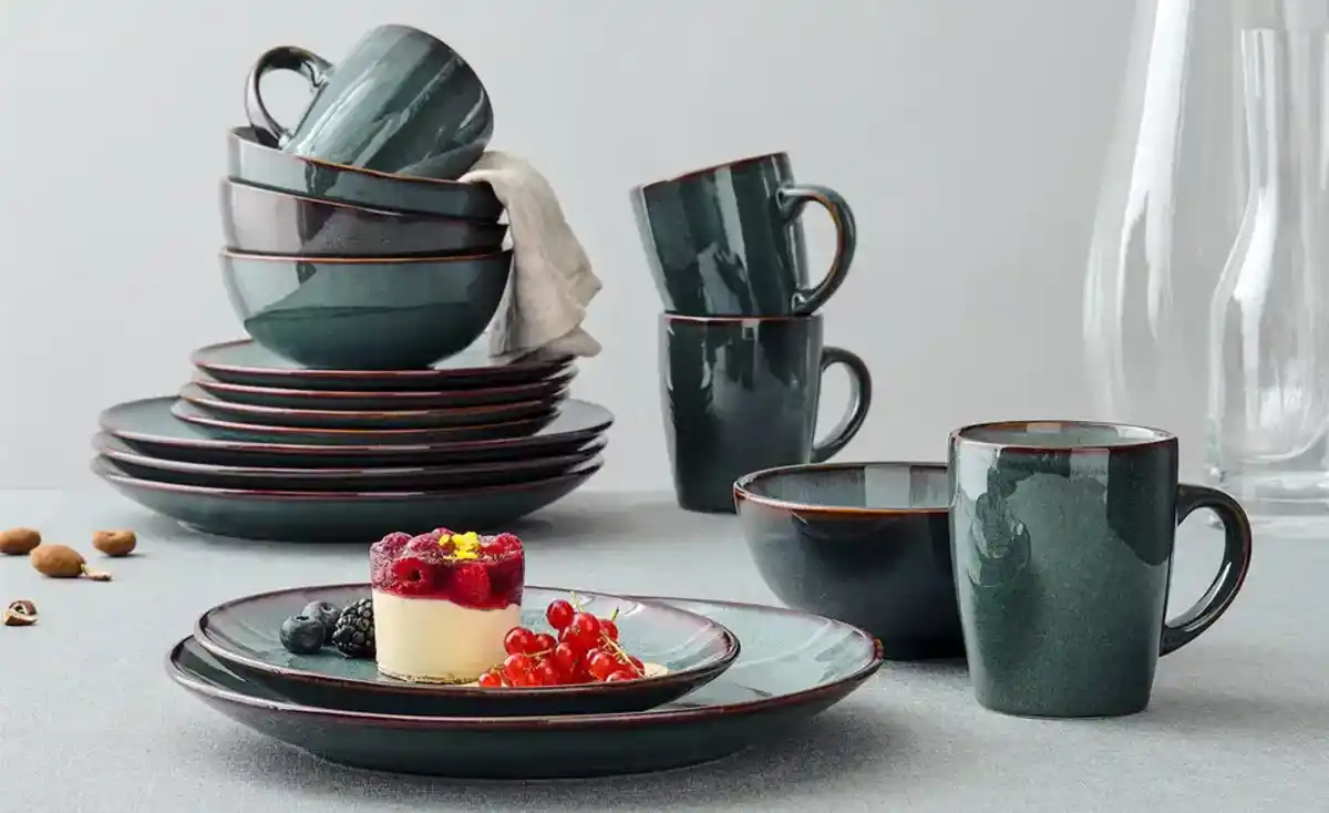 Bild 3 von Peill+Putzler Kombiservice  Assenza ¦ blau ¦ Steinzeug/Steingut ¦ Maße (cm): B: 50 H: 37 T: 31.5 Geschirr > Geschirrsets > Kombiservice - Möbel Kraft