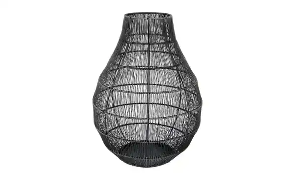 Bild 3 von Windlicht   ¦ schwarz ¦ Eisen,Zink ¦ Maße (cm): H: 32,5  Ø: 24.0 Dekoration > Laternen & Windlichter - Möbel Kraft