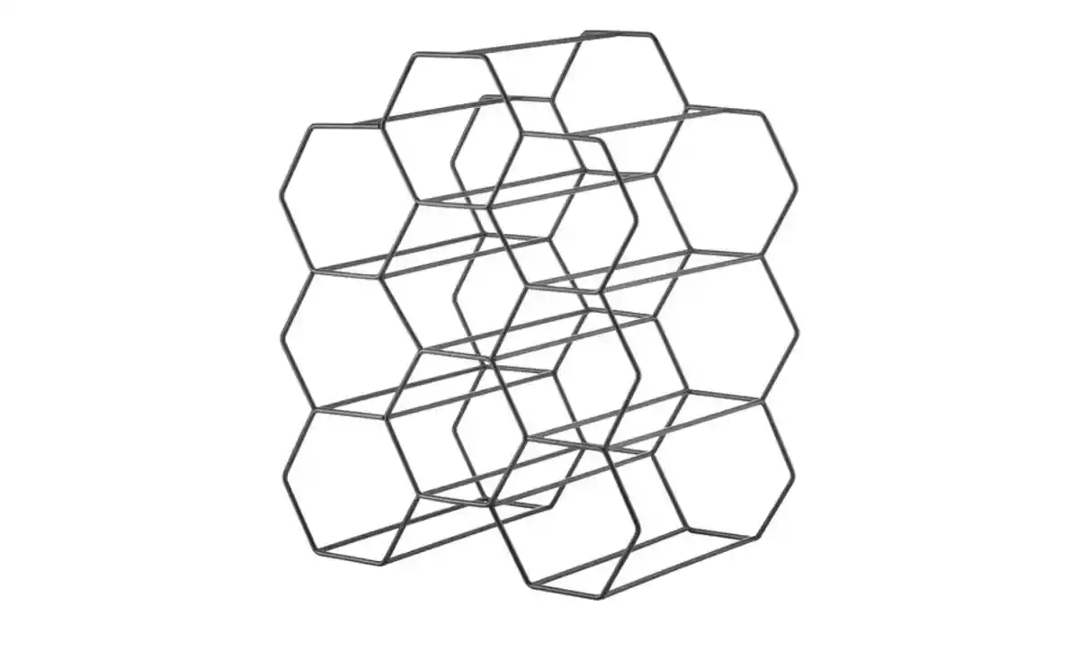 Bild 3 von HOME STORY Weinregal   ¦ schwarz ¦ Maße (cm): B: 19,5 H: 34 Regale > Weinregale - Möbel Kraft