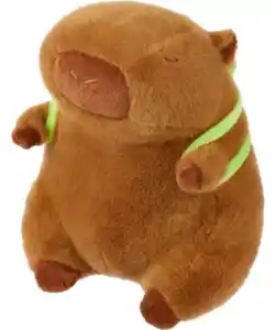 Plüschtier Capybara mit Rucksack, braun