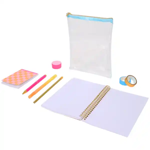 Bild 2 von Durchsichtiges Mäppchen mit Schreibutensilien