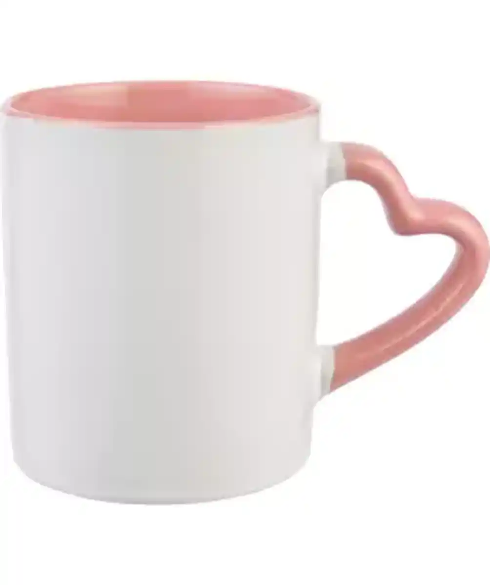 Bild 1 von Tasse Herz, weiß/rosa