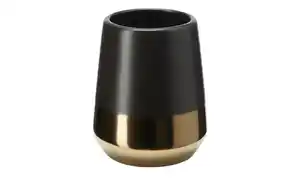 Zahnputzbecher  Brandol für Gray & Jones ¦ schwarz ¦ Keramik ¦ Maße (cm): H: 10  Ø: 8.0 Badaccessoires - Möbel Kraft