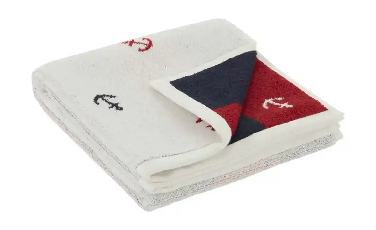 Bild 1 von como Badetuch  Anker ¦ weiß ¦ Maße (cm): B: 100 Heimtextilien > Badtextilien und Zubehör > Handtücher - Möbel Kraft