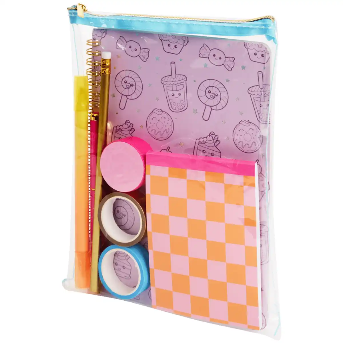 Bild 1 von Durchsichtiges Mäppchen mit Schreibutensilien