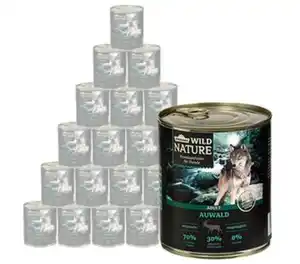 Dehner Wild Nature Nassfutter für Hunde Auwald Adult, 400 g/800 g