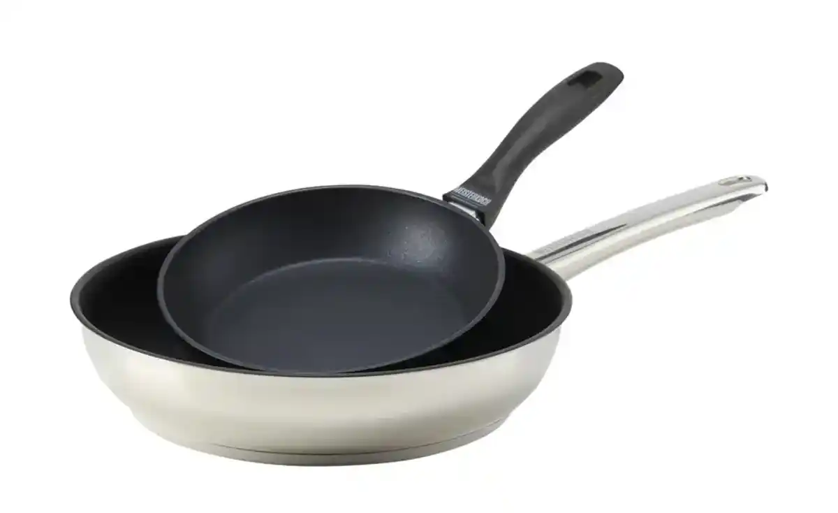 Bild 1 von Meisterkoch Pfannenset  OMNI ¦ schwarz ¦ Edelstahl,Aluminium Töpfe & Pfannen & Zubehör > Topf und Pfannen-Sets - Möbel Kraft