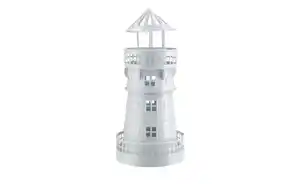 Teelichthalter "Leuchtturm"   ¦ weiß ¦ Eisen ¦ Maße (cm): H: 26,5  Ø: 13.0 Dekoration > Laternen & Windlichter - Möbel Kraft