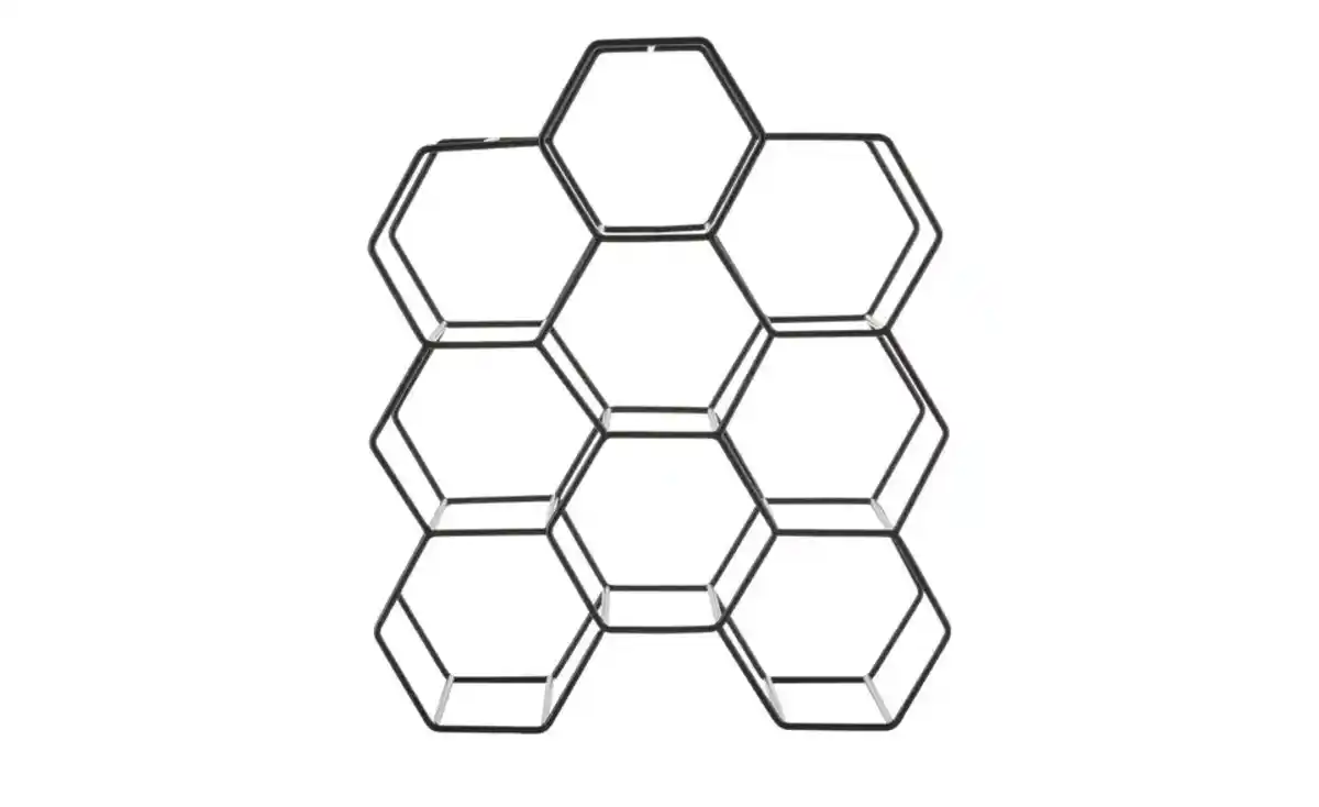 Bild 1 von HOME STORY Weinregal   ¦ schwarz ¦ Maße (cm): B: 19,5 H: 34 Regale > Weinregale - Möbel Kraft