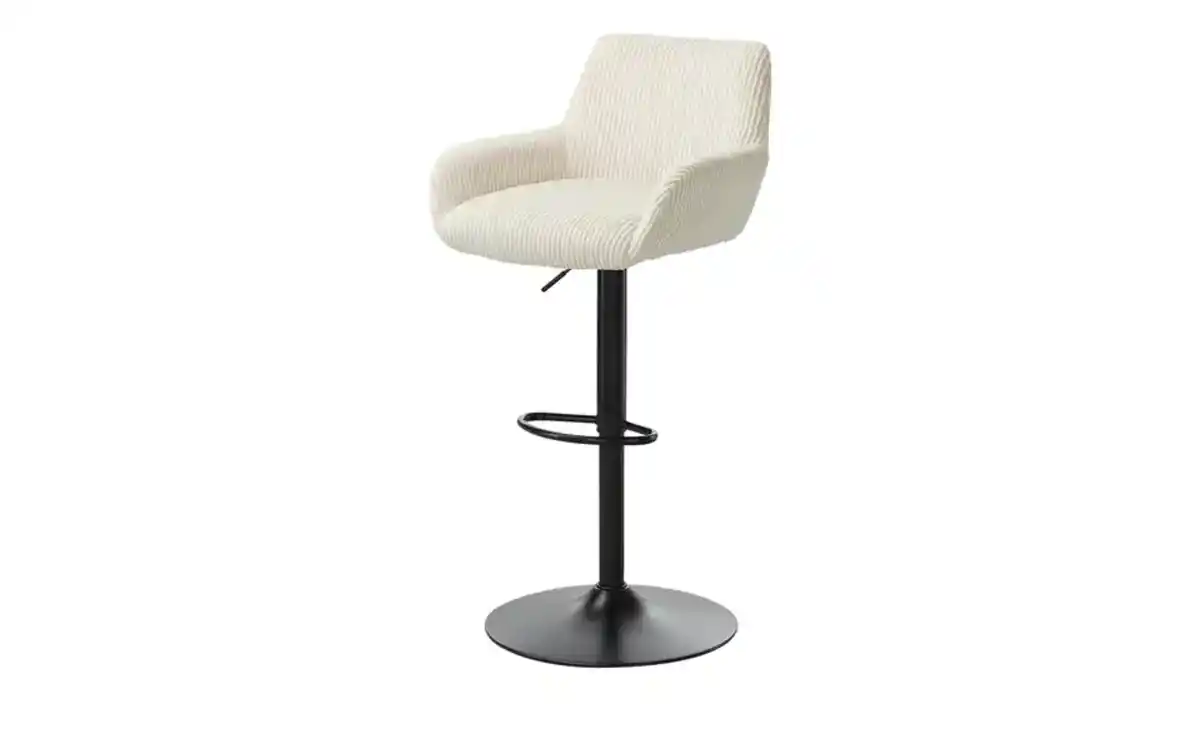 Bild 1 von smart Barhocker aus Cord  ¦ beige ¦ Maße (cm): B: 57 H: 112 T: 55.0 Polstermöbel > Hocker > Barhocker - Möbel Kraft