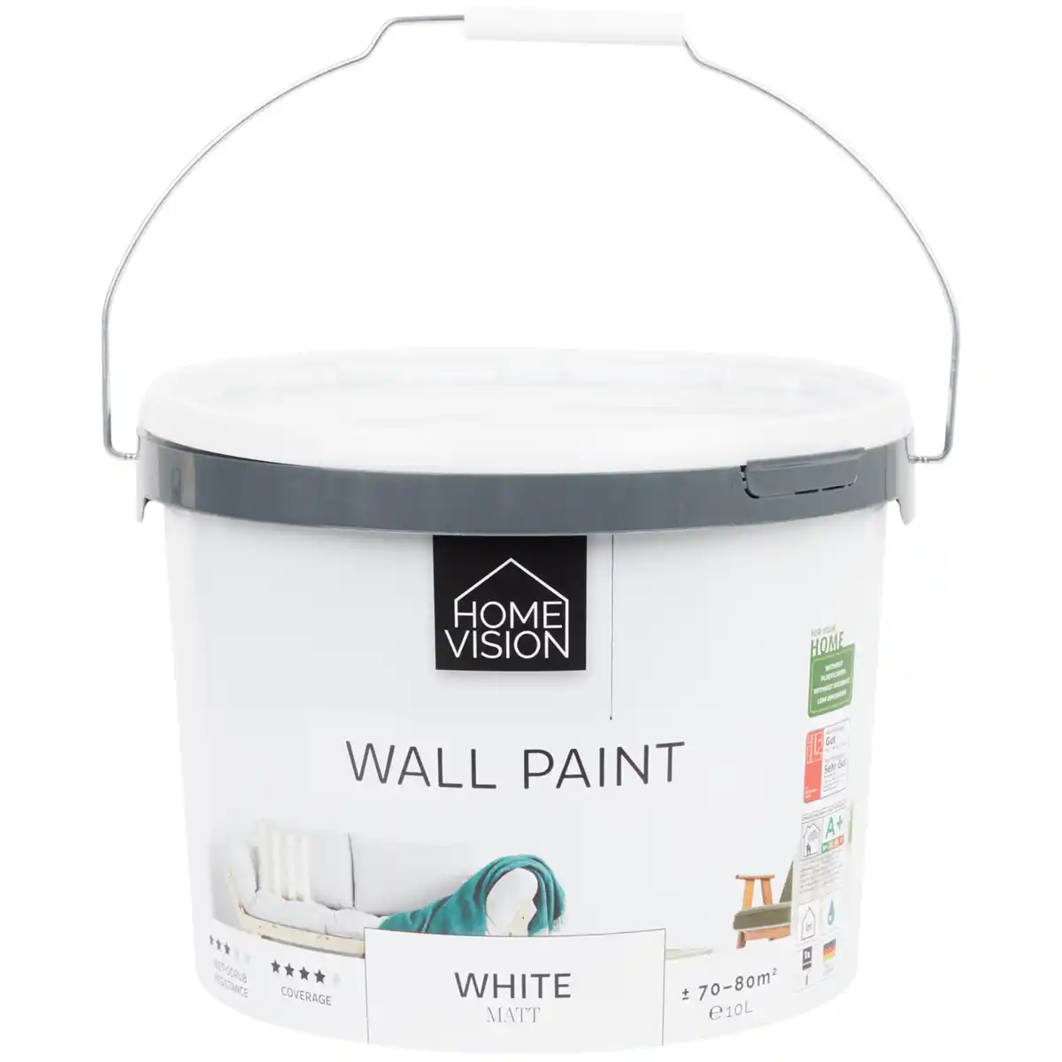 Bild 1 von Home Vision Matte Wandfarbe Weiß