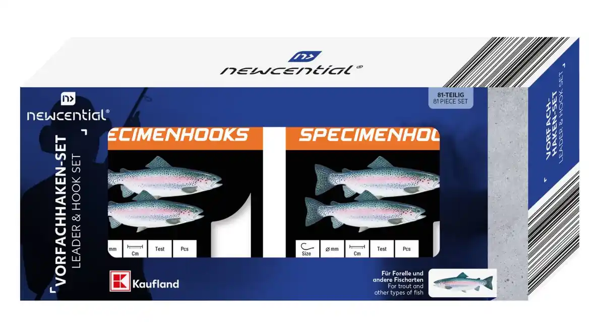 Bild 1 von NEWCENTIAL® Vorfachhaken-Set »Forelle«, 81-teilig