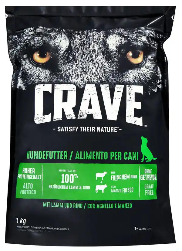 Bild 1 von CRAVE Hundefutter, 1-kg-Beutel
