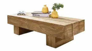 Couchtisch Akazie lackiert massiv 120 x 30 cm - CUBESO