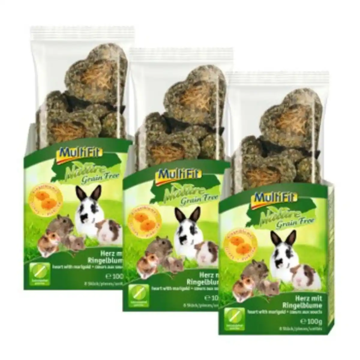 Bild 1 von MultiFit Nature Grainfree Herz mit Ringelblume 3x100 g