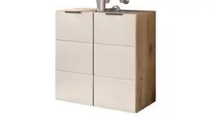 Waschbeckenunterschrank Viking Eiche - beige 60 cm - KRETA