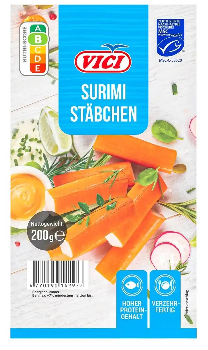 Bild 1 von VICI Surimi-Stäbchen, 200-g-Packg.