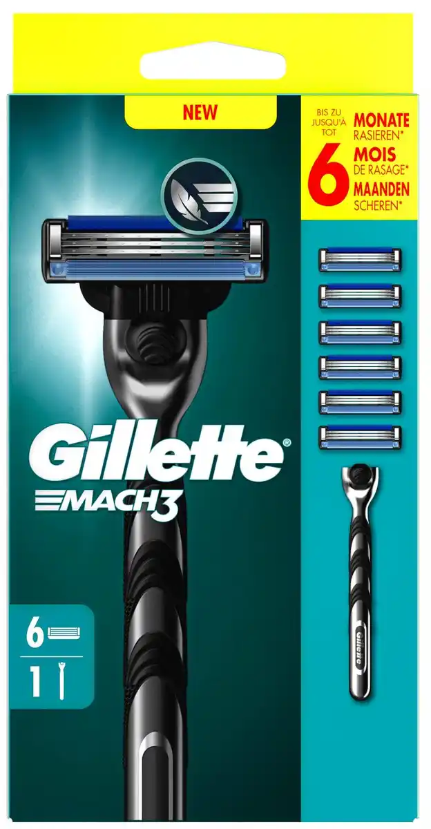 Bild 1 von GILLETTE Mach 3 Rasierer, Packg.