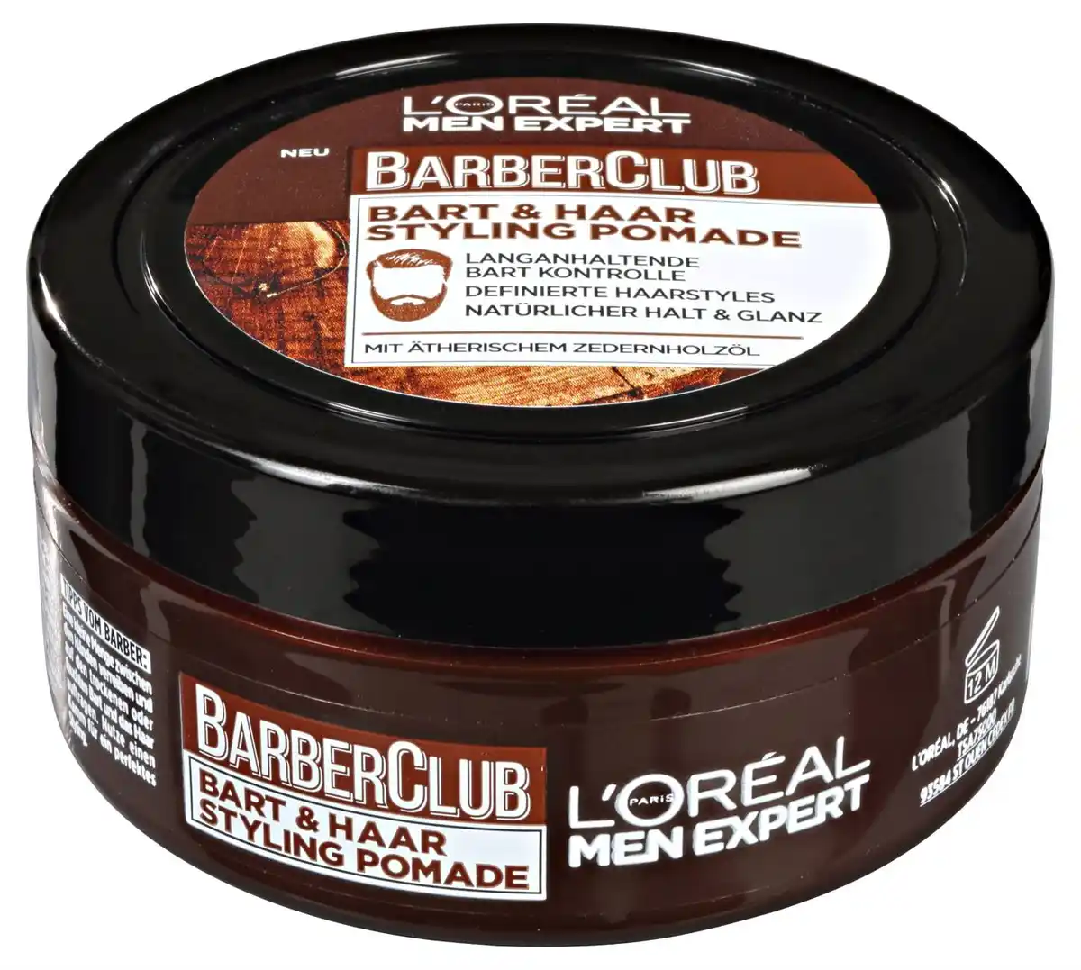 Bild 1 von L'ORÉAL PARIS Men Expert Styling-Pomade für Bart & Haare, 75-ml-Dose