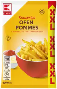 K-CLASSIC Ofenpommes XXL, 3-kg-Großpack.