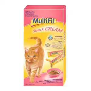 MultiFit Snack Cream 11x7x15g Lachs und Inulin
