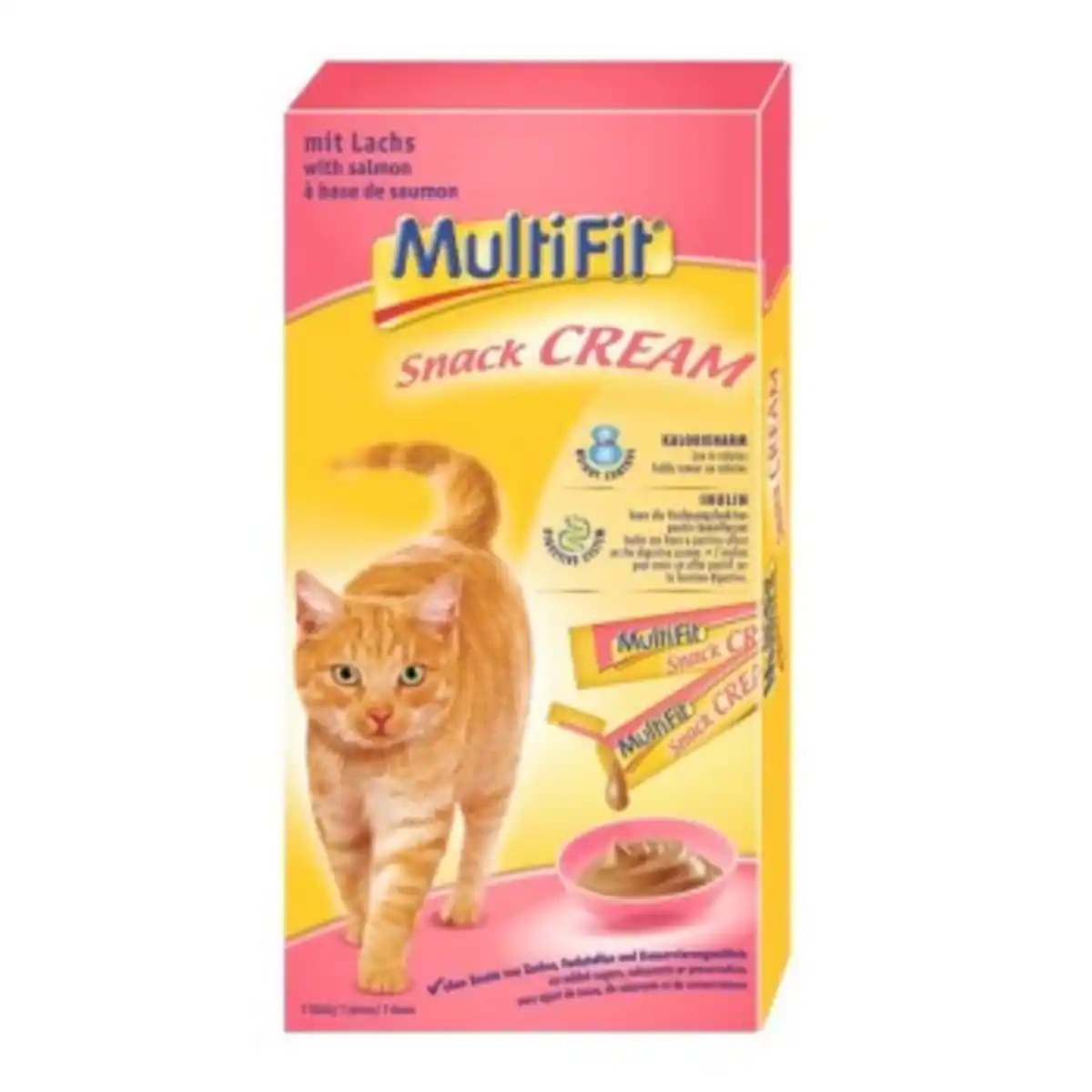 Bild 1 von MultiFit Snack Cream 11x7x15g Lachs und Inulin