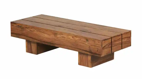 Bild 1 von Couchtisch Sheesham massiv gebeizt 120 x 30 cm - ELIN