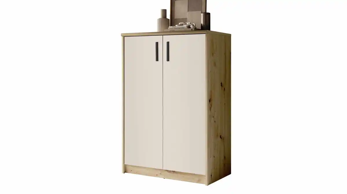 Bild 1 von Kommode beige - Artisan Eiche 74 x 50 cm - 2-türig - NELLY