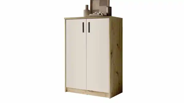Bild 1 von Kommode beige - Artisan Eiche 74 x 50 cm - 2-türig - NELLY