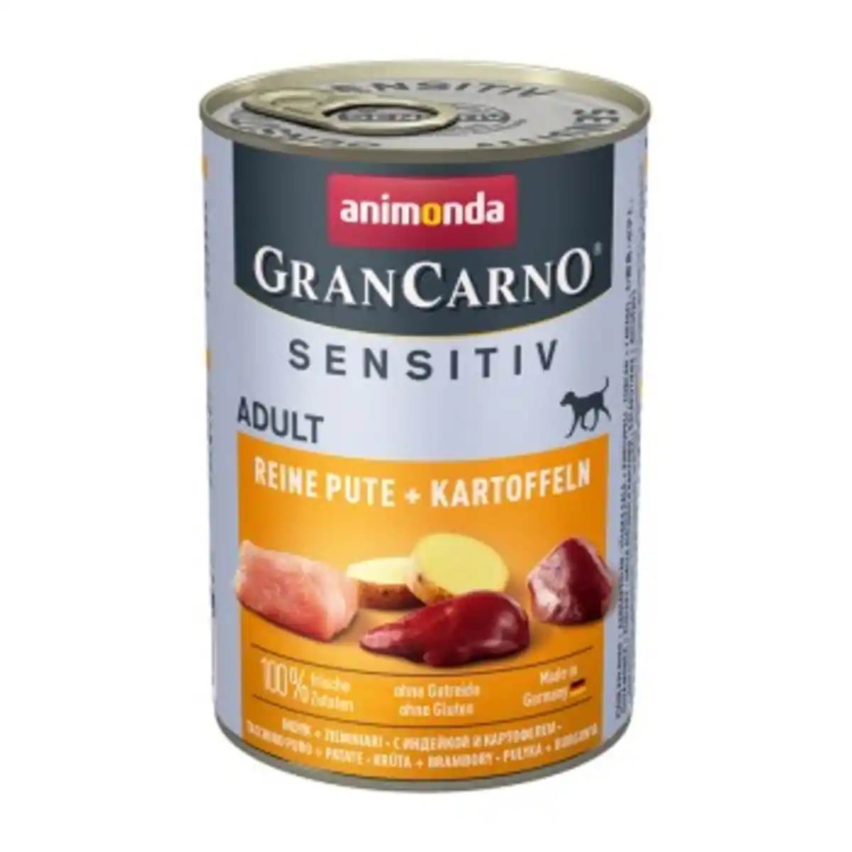 Bild 1 von animonda GranCarno Sensitiv Nassfutter Hund Adult, Pute und Kartoffel 6x400 g