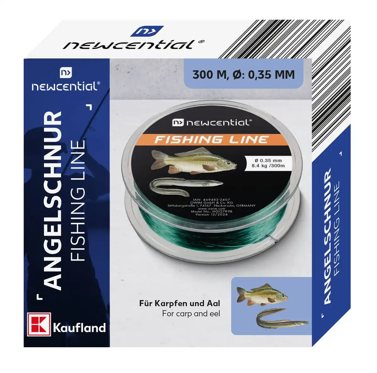 Bild 1 von NEWCENTIAL® Angelschnur »Karpfen/Aal«, 300-m-Rolle