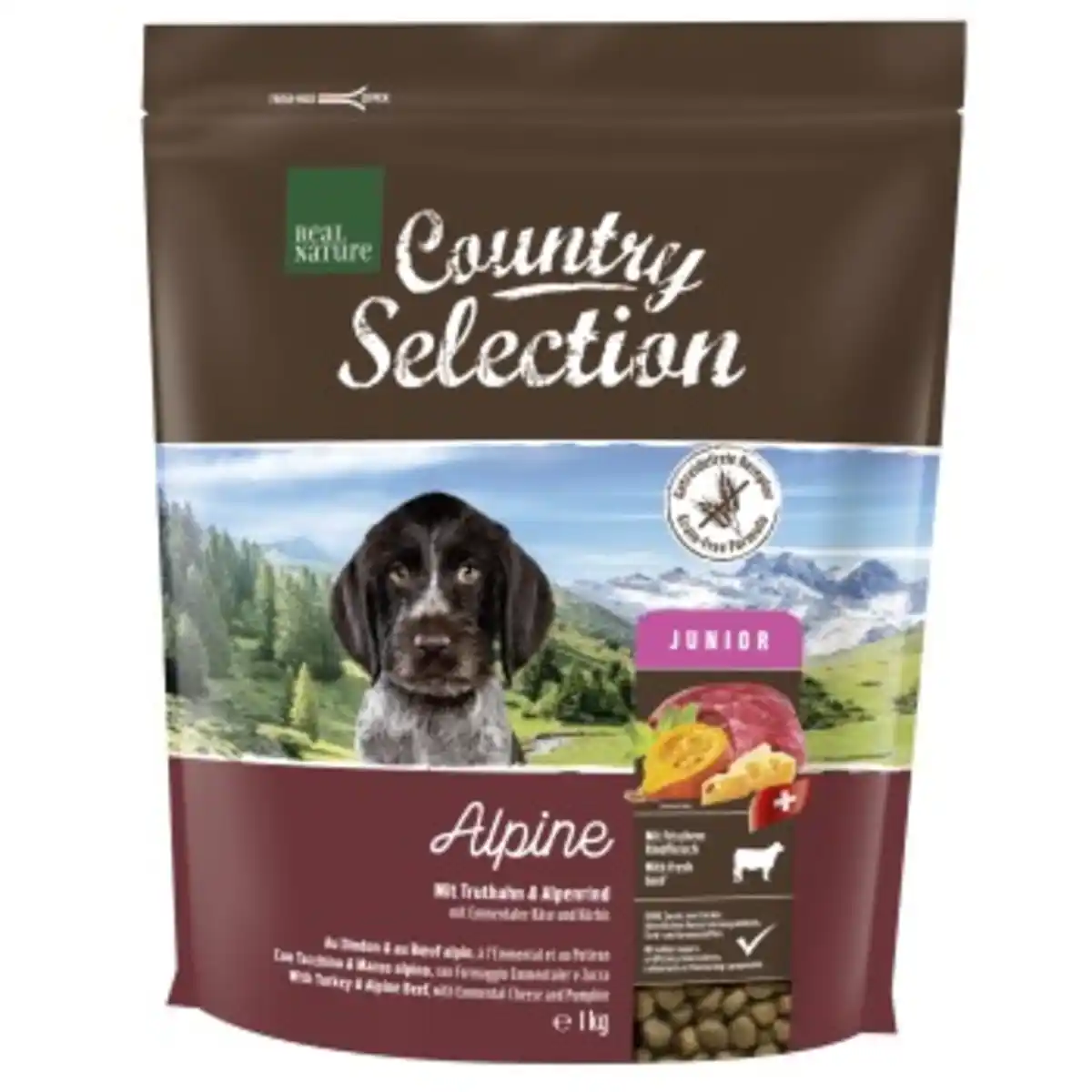 Bild 1 von REAL NATURE Country Selection Junior Alpine Truthahn & Alpenrind 1 kg