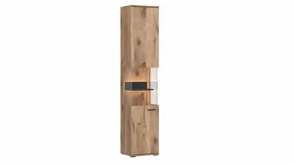 Bild 1 von Vitrine mit Beleuchtung Viking Eiche Breite 40 cm - PARDOO