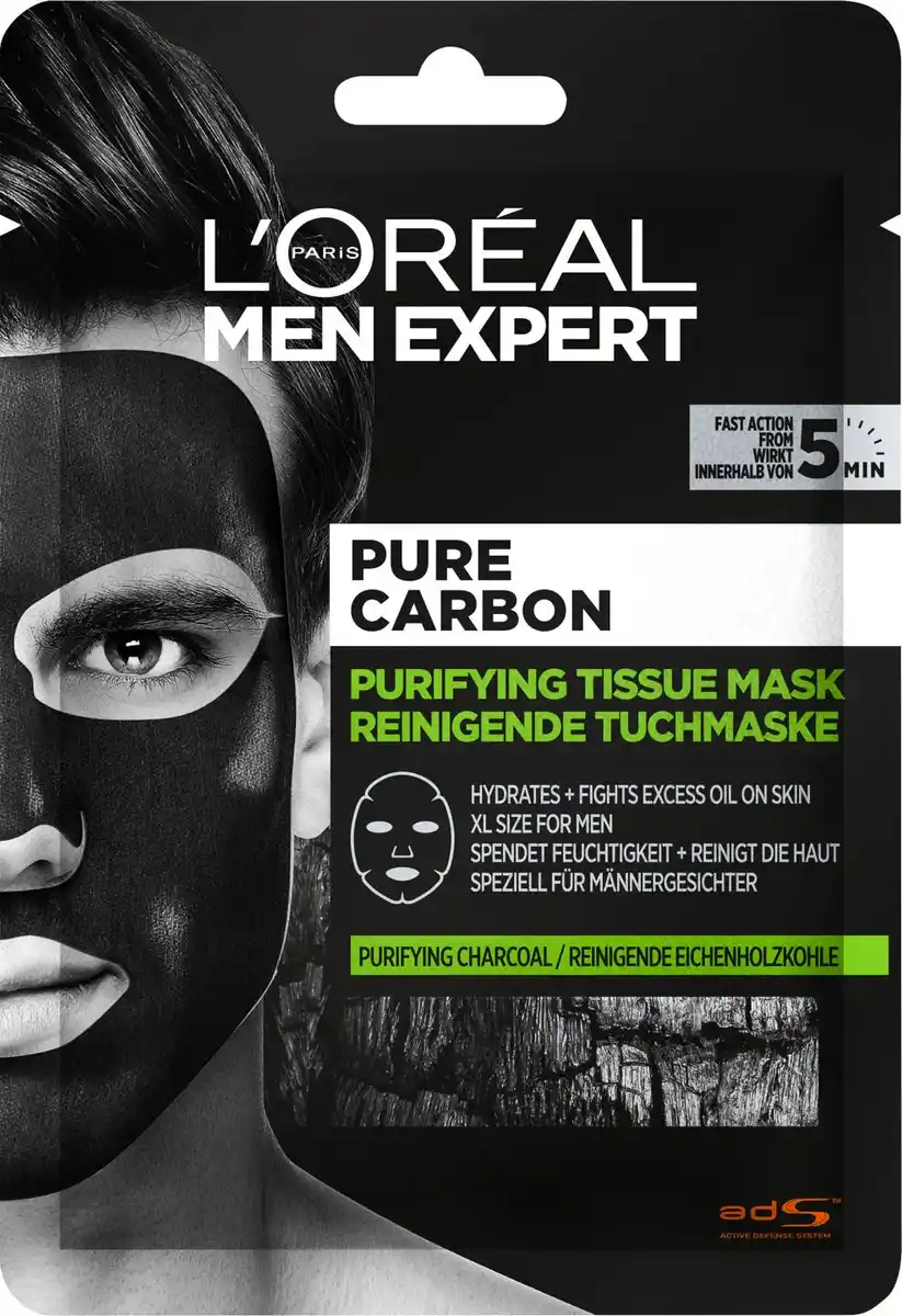 Bild 1 von L'ORÉAL PARIS Men Expert Tuchmaske, 1-St.-Packg.