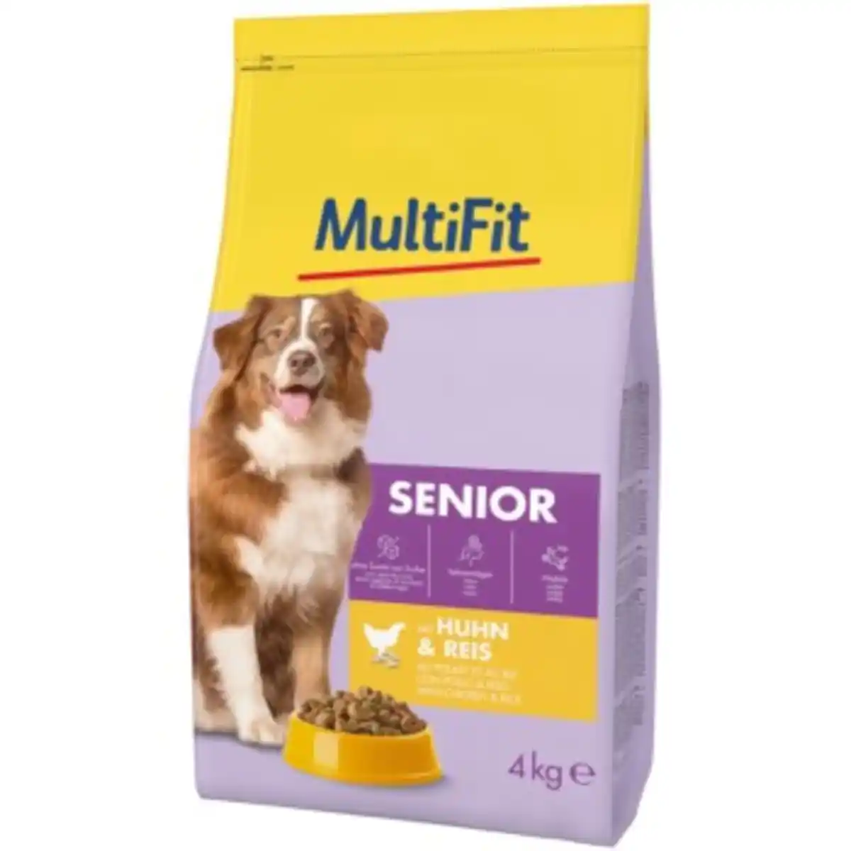 Bild 1 von MultiFit Trockenfutter Hund Senior, mit Huhn & Reis 4 kg