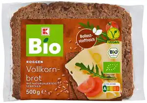 K-BIO Bio-Roggen-Vollkornbrot, 500-g-Packg.