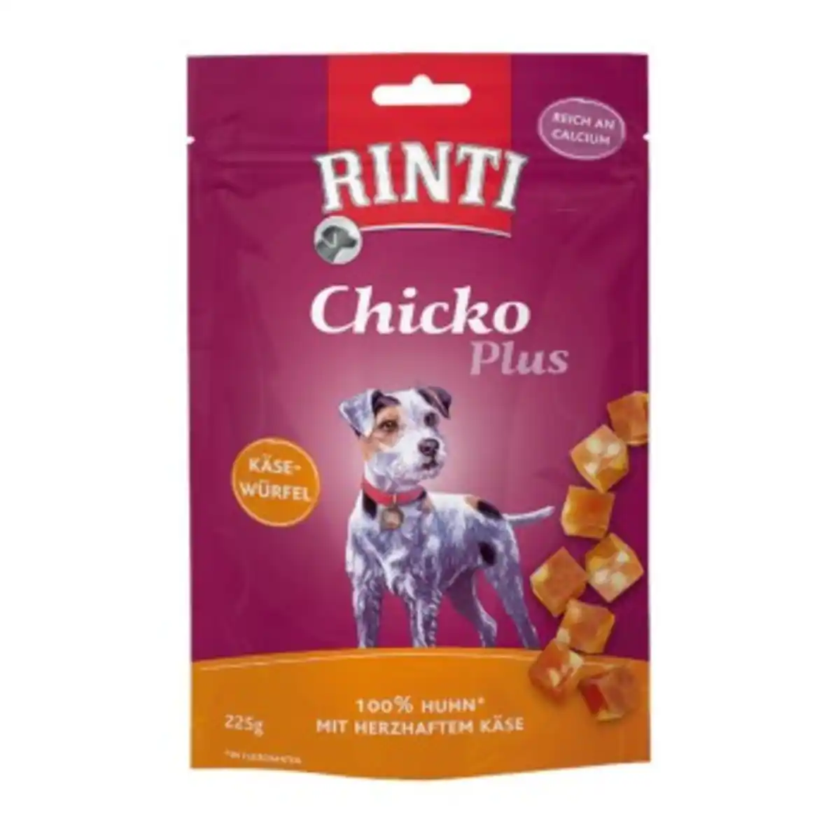 Bild 1 von RINTI Chicko Plus Käsewürfel, Huhn mit Käse 225 g