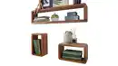 Bild 1 von Wandregal 3er-Set Sheesham lackiert massiv 80 cm - BIRTE