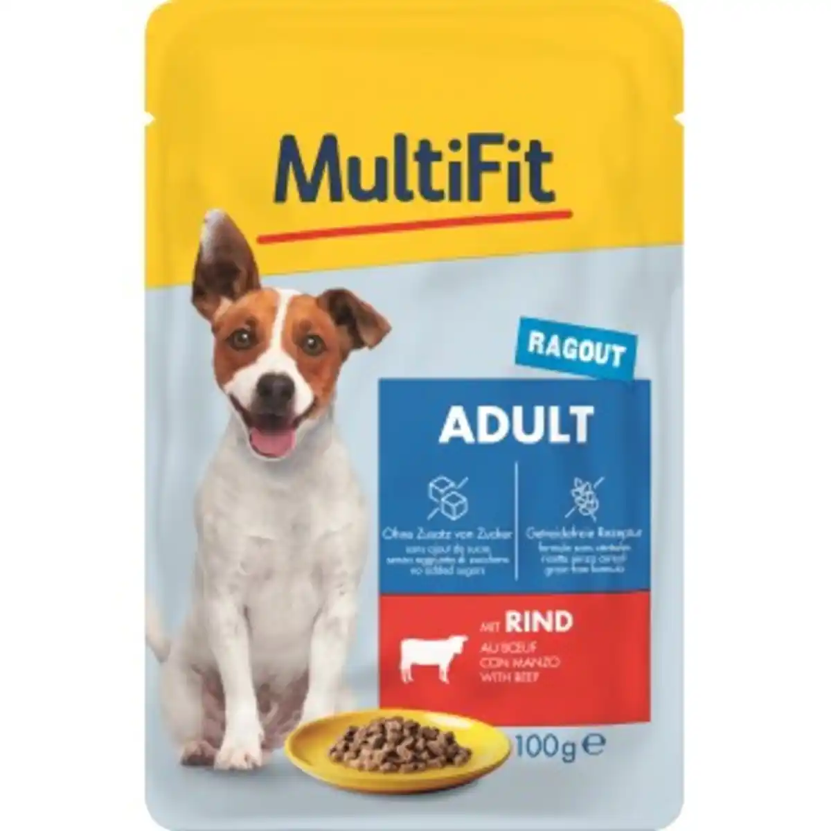 Bild 1 von MultiFit Adult Little Dog Pouch Ragout Rind 24x100 g