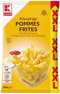 K-CLASSIC Pommes Frites XXL, 3-kg-Großpack.